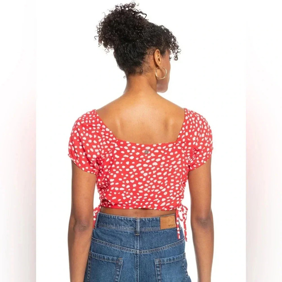 NWT | ROXY | Dear Amor Ruched Crop Top - Size XL - Picture 2 of 8